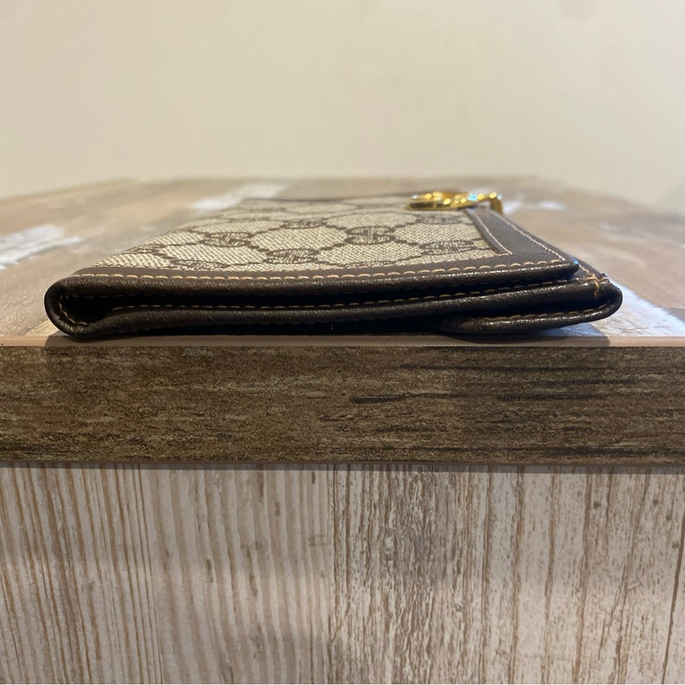 Gucci Beige/Brown GG Supreme Continental Wallet with Gold Hardware - Picture 14 of 16